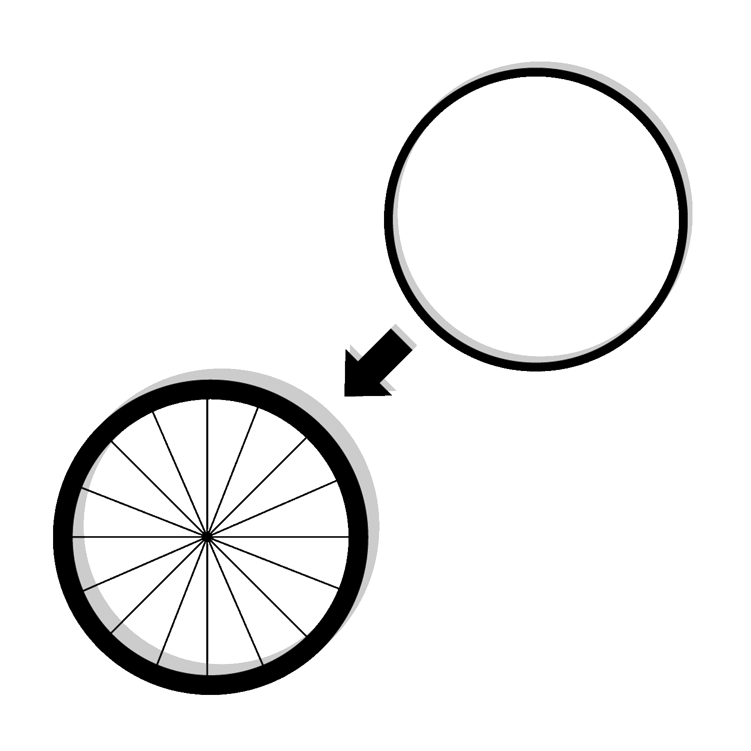 Reifenmontage für Laufradsatz